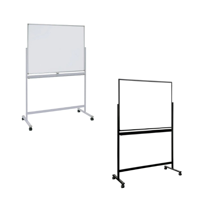 【新品】両面脚付きホワイトボード W1290×D570×H1800 ホワイト ※送料込み