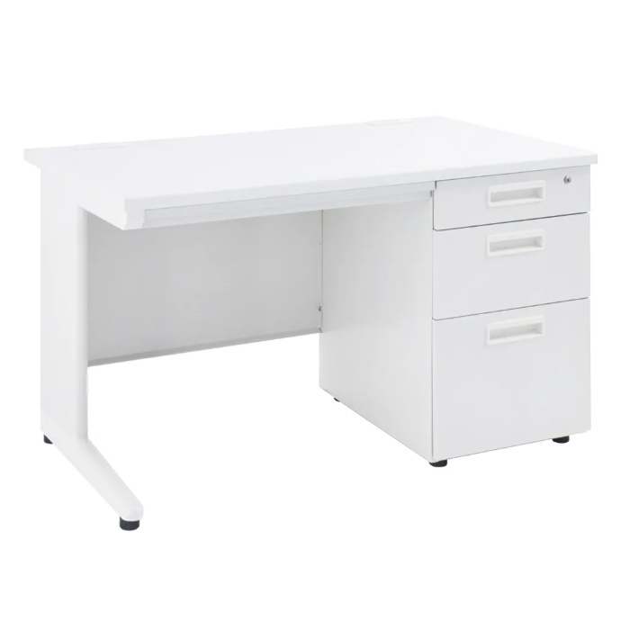 【新品】片袖デスク W1100×D700×H700 ホワイト/ニューグレー/ナチュラル ※送料無料