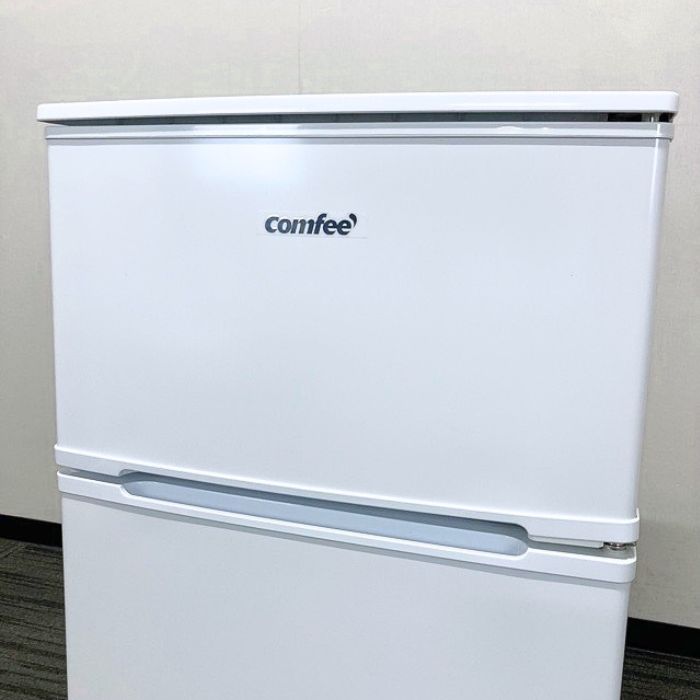 COMFEE' 2ドア冷蔵庫 RCT90WH/E 全定格内容積：90L ホワイト 2022年製