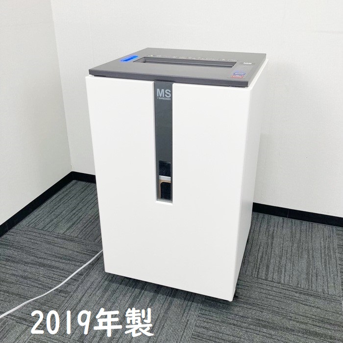 明光商会　MSシュレッダー　UA-F25C-L　W500×D500×H850　質量：87kg　ホワイト　2019年製　中古